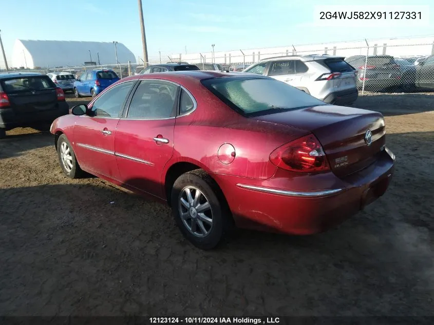 2009 Buick Allure VIN: 2G4WJ582X91127331 Lot: 12123124