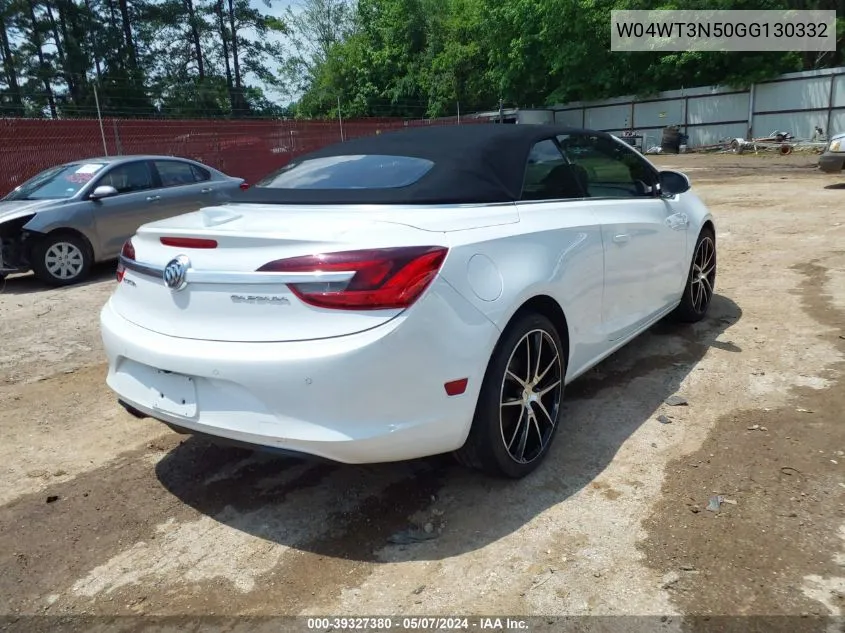 2016 Buick Cascada Premium VIN: W04WT3N50GG130332 Lot: 39327380