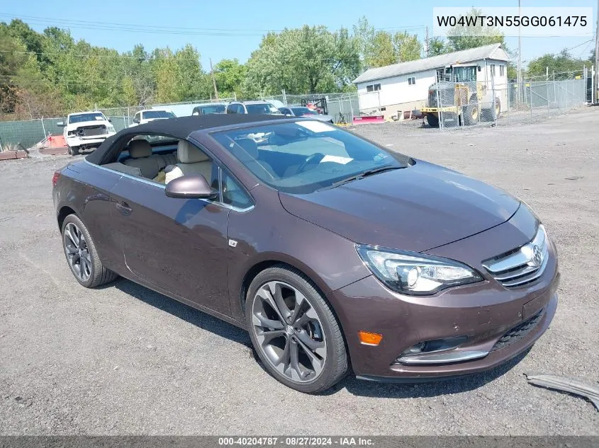 2016 Buick Cascada Premium VIN: W04WT3N55GG061475 Lot: 40204787