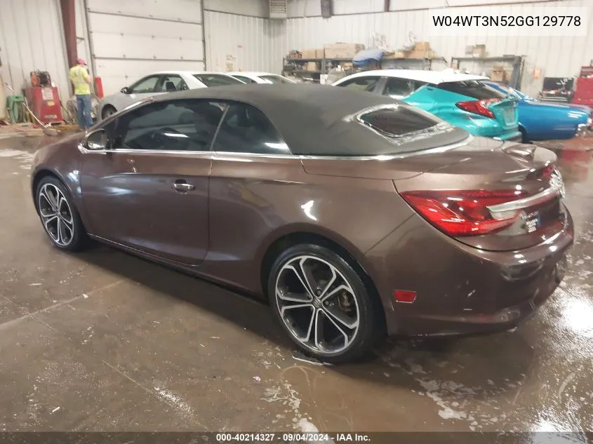 W04WT3N52GG129778 2016 Buick Cascada Premium