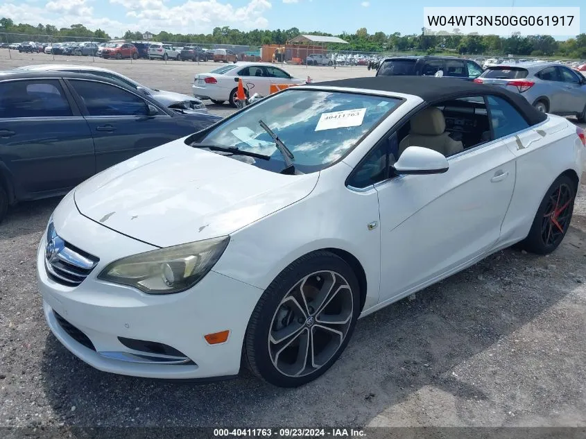 2016 Buick Cascada Premium VIN: W04WT3N50GG061917 Lot: 40411763