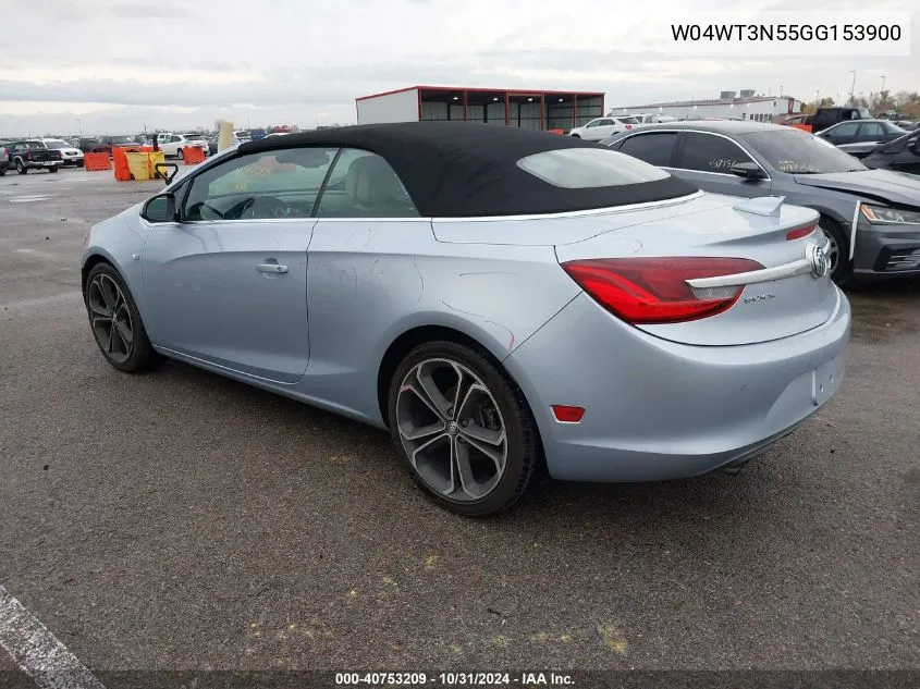 2016 Buick Cascada Premium VIN: W04WT3N55GG153900 Lot: 40753209