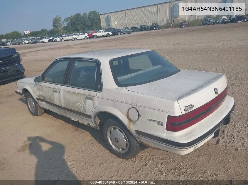 1G4AH54N3N6401185 1992 Buick Century Custom