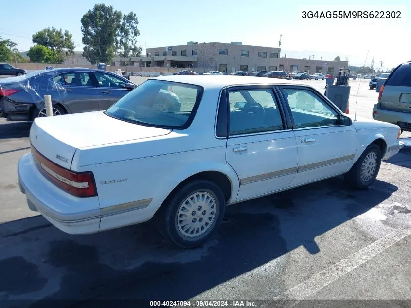 1994 Buick Century Special VIN: 3G4AG55M9RS622302 Lot: 40247094