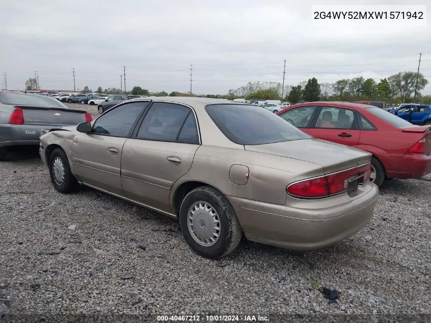 2G4WY52MXW1571942 1998 Buick Century Limited