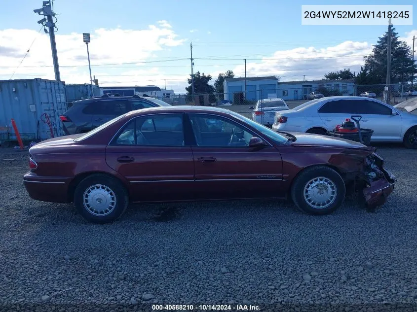 1998 Buick Century Limited Cmi VIN: 2G4WY52M2W1418245 Lot: 40588210