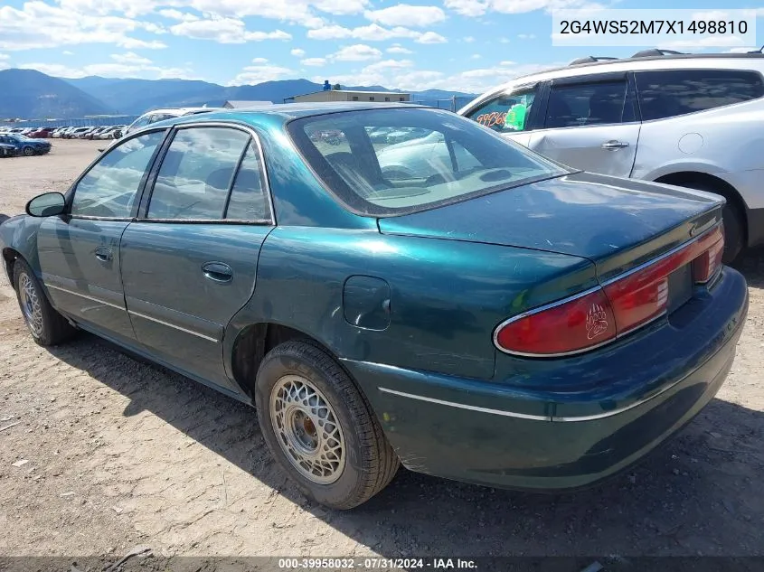 1999 Buick Century Custom VIN: 2G4WS52M7X1498810 Lot: 39958032