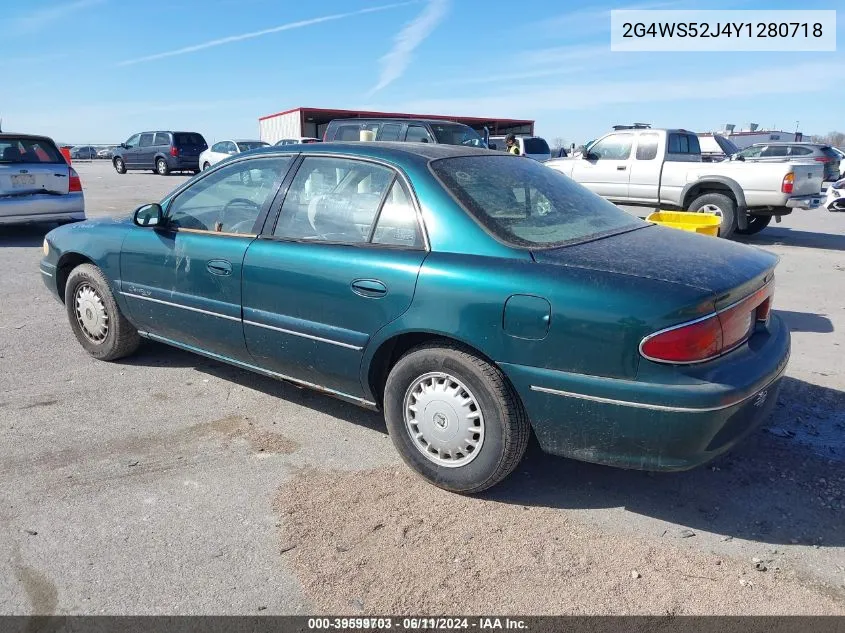 2000 Buick Century Custom VIN: 2G4WS52J4Y1280718 Lot: 39599703