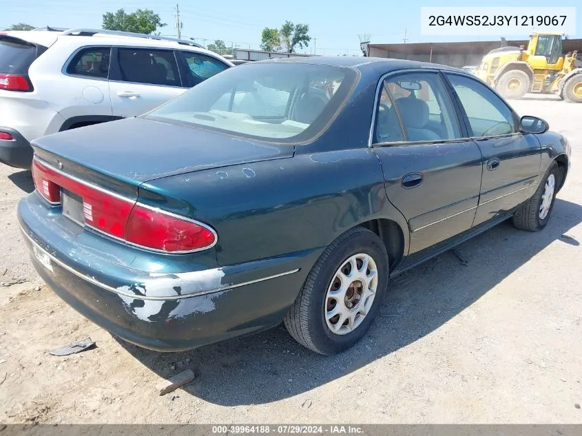 2000 Buick Century Custom VIN: 2G4WS52J3Y1219067 Lot: 39964188