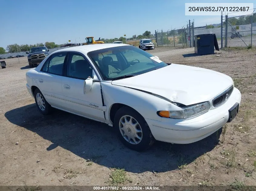 2000 Buick Century Custom VIN: 2G4WS52J7Y1222487 Lot: 40177682