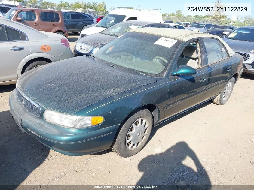 2000 Buick Century Custom VIN: 2G4WS52J2Y1122829 Lot: 40280930