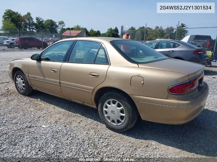 2000 Buick Century Custom VIN: 2G4WS52J2Y1301534 Lot: 40281947