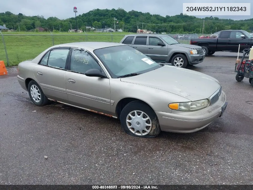 2000 Buick Century Custom VIN: 2G4WS52J1Y1182343 Lot: 40310577