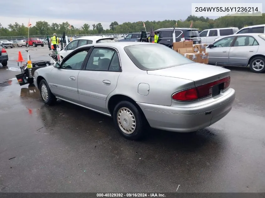 2G4WY55J6Y1236214 2000 Buick Century Limited