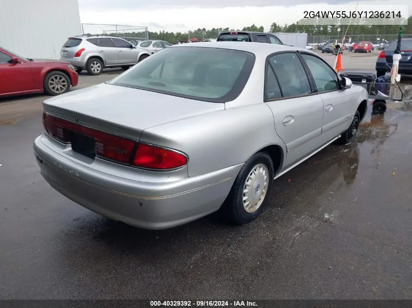 2000 Buick Century Limited VIN: 2G4WY55J6Y1236214 Lot: 40329392