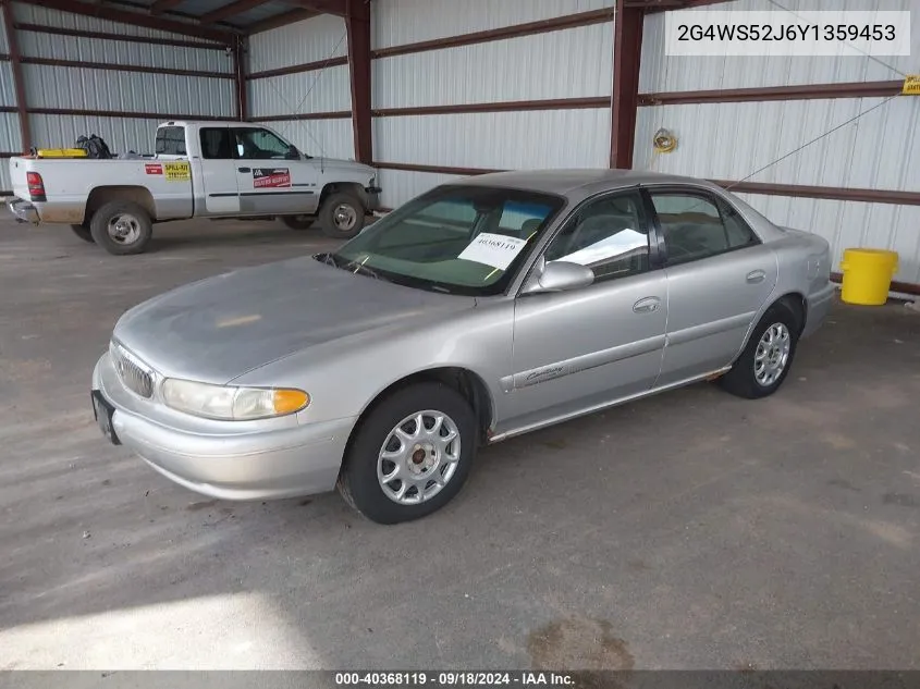 2000 Buick Century Custom VIN: 2G4WS52J6Y1359453 Lot: 40368119