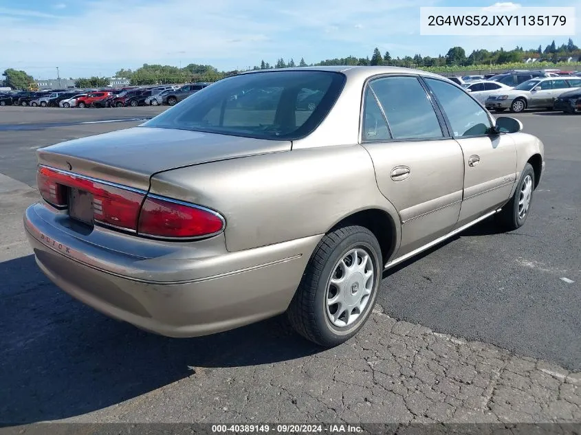 2000 Buick Century Custom VIN: 2G4WS52JXY1135179 Lot: 40389149