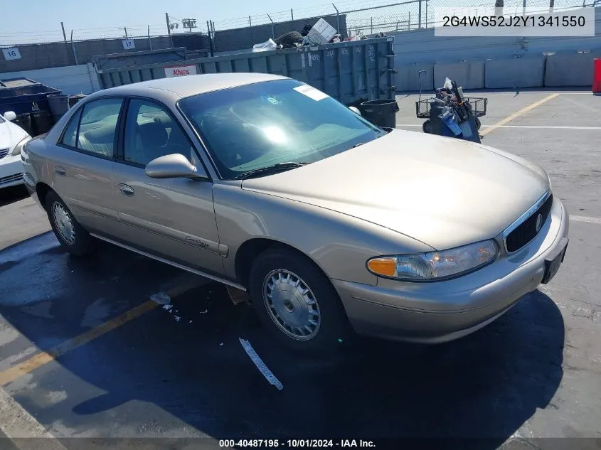 2000 Buick Century Custom VIN: 2G4WS52J2Y1341550 Lot: 40487195