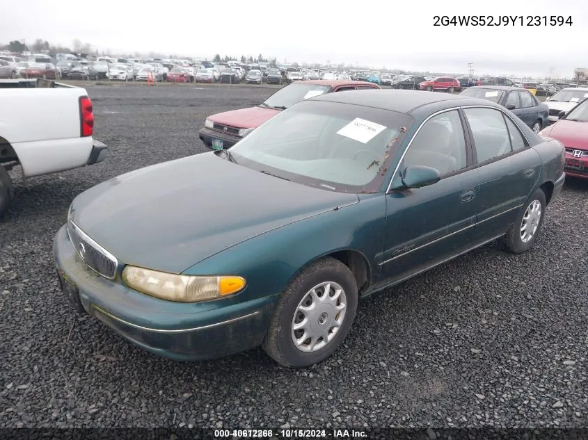 2000 Buick Century Custom VIN: 2G4WS52J9Y1231594 Lot: 40612268