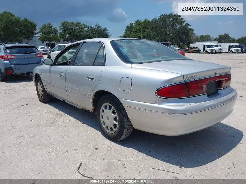 2G4WS52J011324350 2001 Buick Century Custom