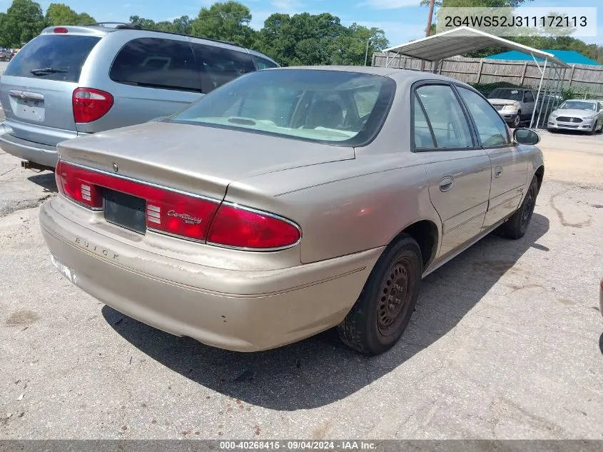 2G4WS52J311172113 2001 Buick Century Custom