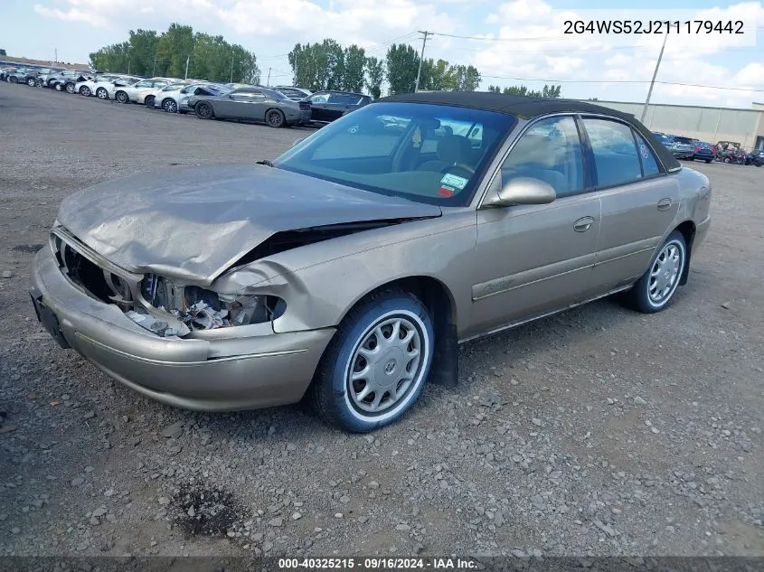 2001 Buick Century Custom VIN: 2G4WS52J211179442 Lot: 40325215