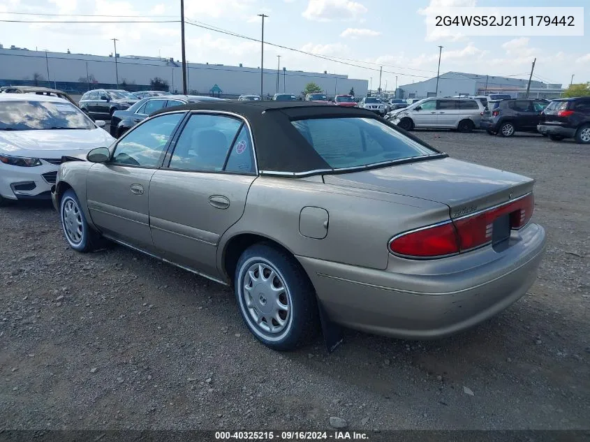 2001 Buick Century Custom VIN: 2G4WS52J211179442 Lot: 40325215