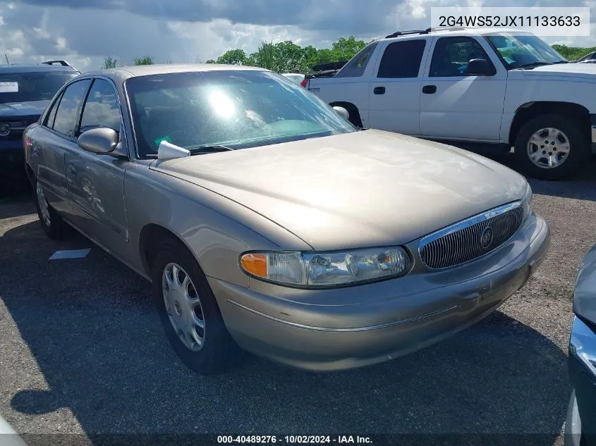 2001 Buick Century Custom VIN: 2G4WS52JX11133633 Lot: 40489276