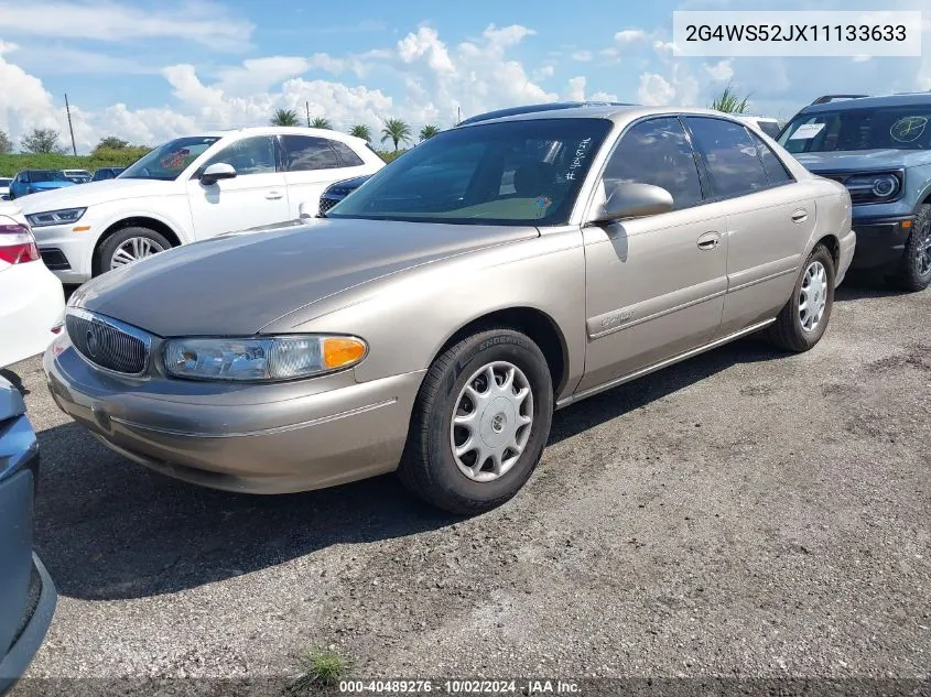 2001 Buick Century Custom VIN: 2G4WS52JX11133633 Lot: 40489276