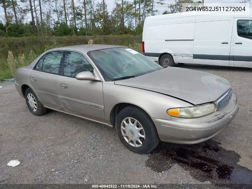 2001 Buick Century Custom VIN: 2G4WS52J511272004 Lot: 40842522