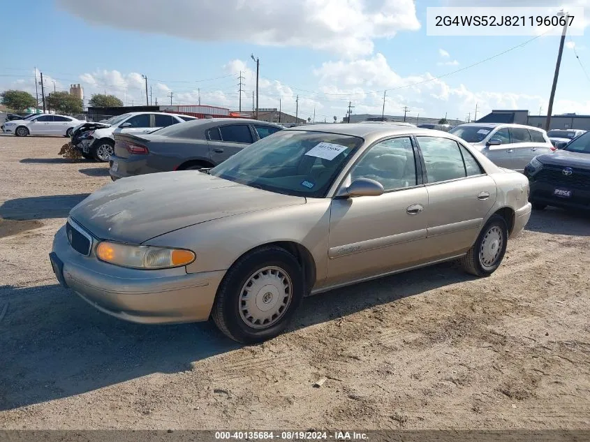 2G4WS52J821196067 2002 Buick Century Custom