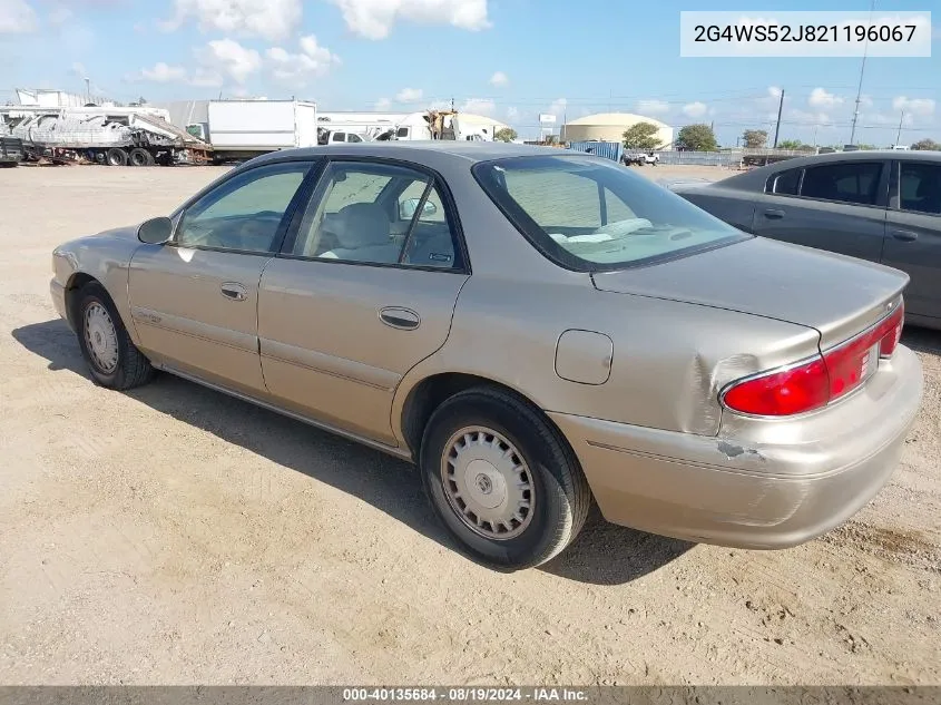 2002 Buick Century Custom VIN: 2G4WS52J821196067 Lot: 40135684