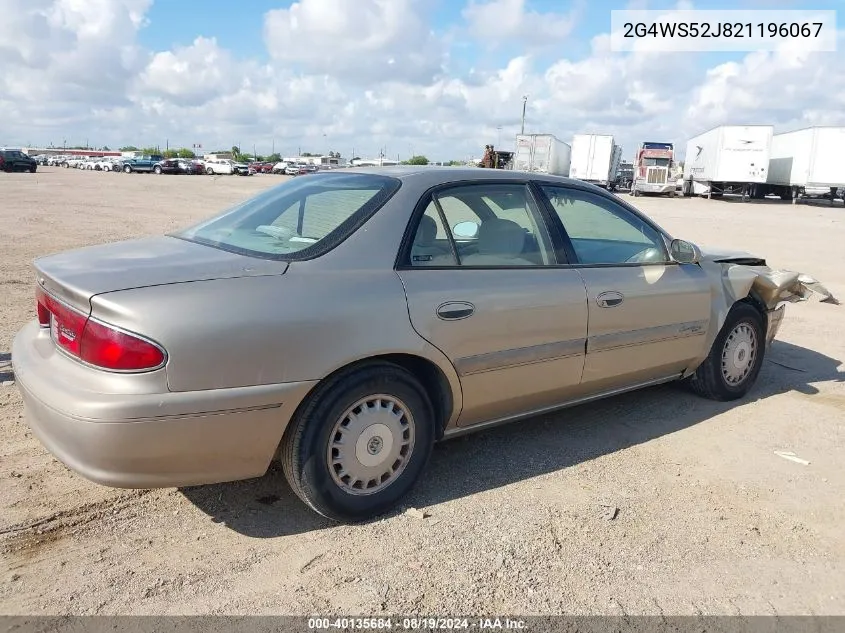 2002 Buick Century Custom VIN: 2G4WS52J821196067 Lot: 40135684