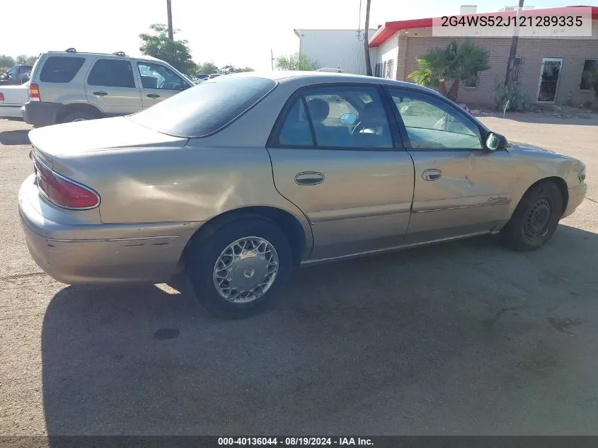 2002 Buick Century Custom VIN: 2G4WS52J121289335 Lot: 40136044