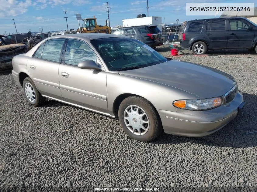 2002 Buick Century Custom VIN: 2G4WS52J521206246 Lot: 40151941