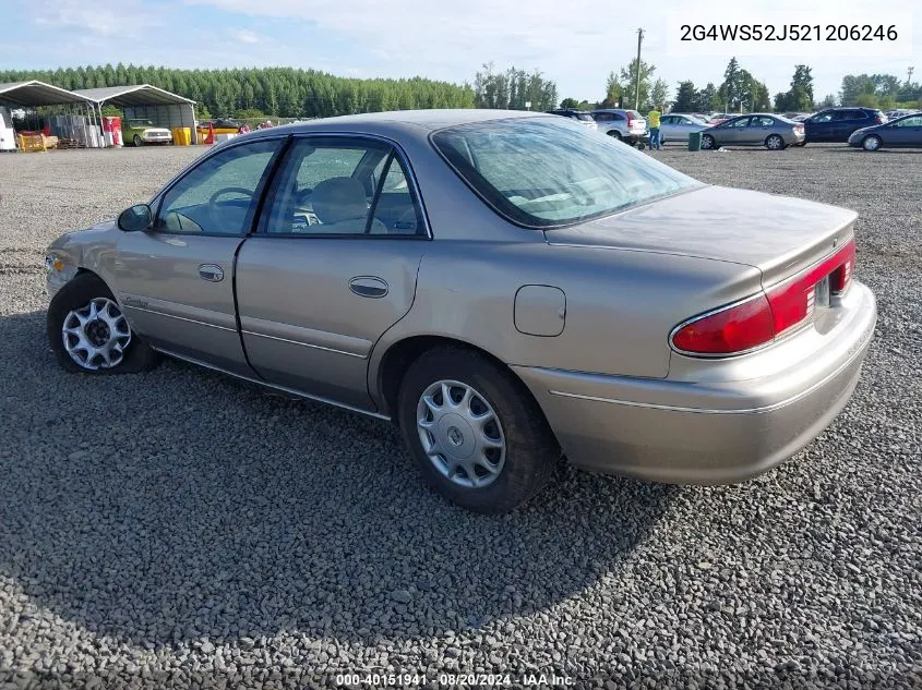 2002 Buick Century Custom VIN: 2G4WS52J521206246 Lot: 40151941