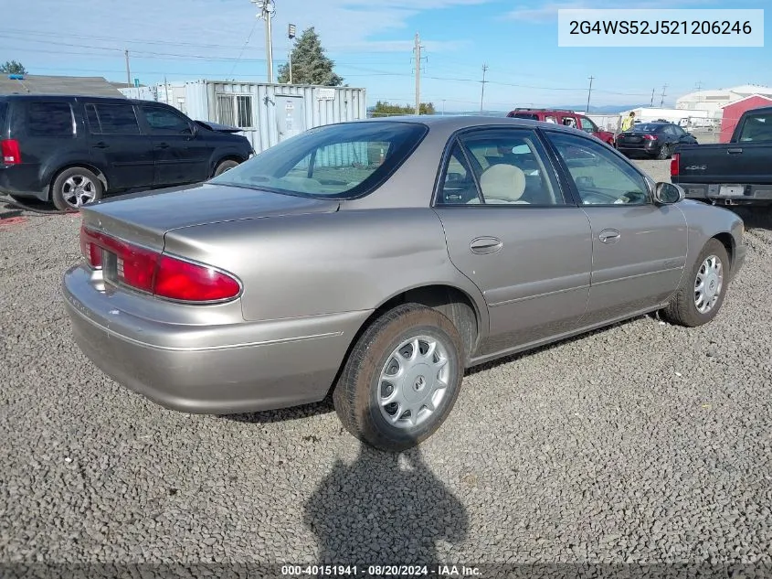 2002 Buick Century Custom VIN: 2G4WS52J521206246 Lot: 40151941