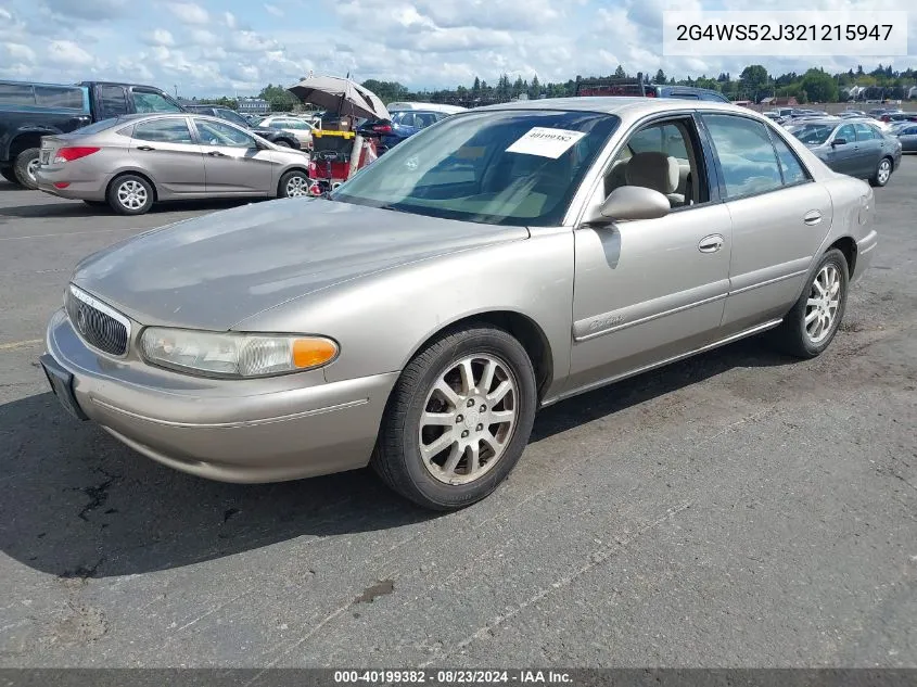 2G4WS52J321215947 2002 Buick Century Custom