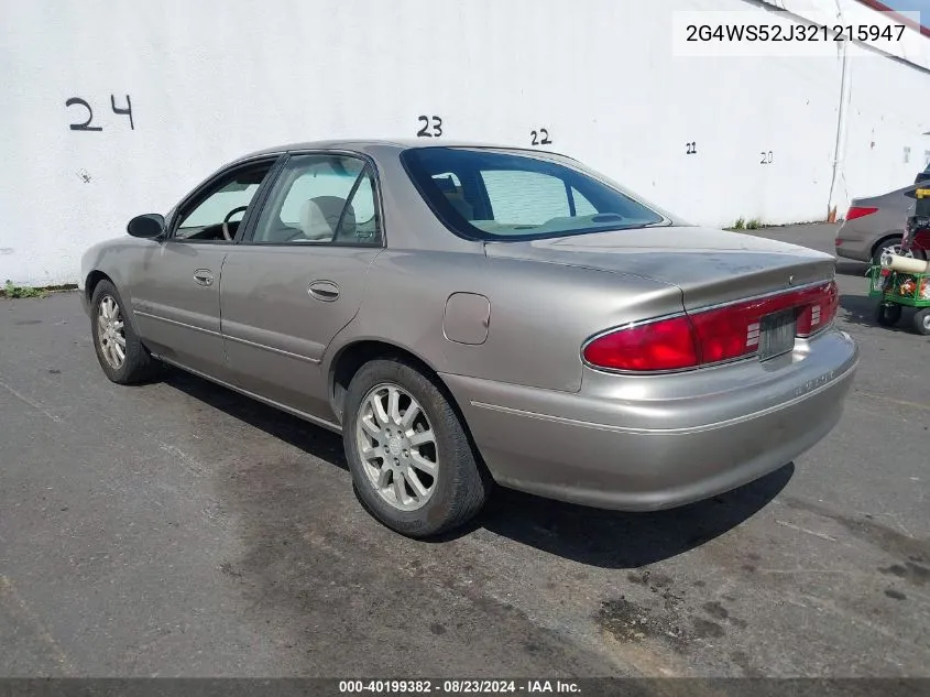 2002 Buick Century Custom VIN: 2G4WS52J321215947 Lot: 40199382