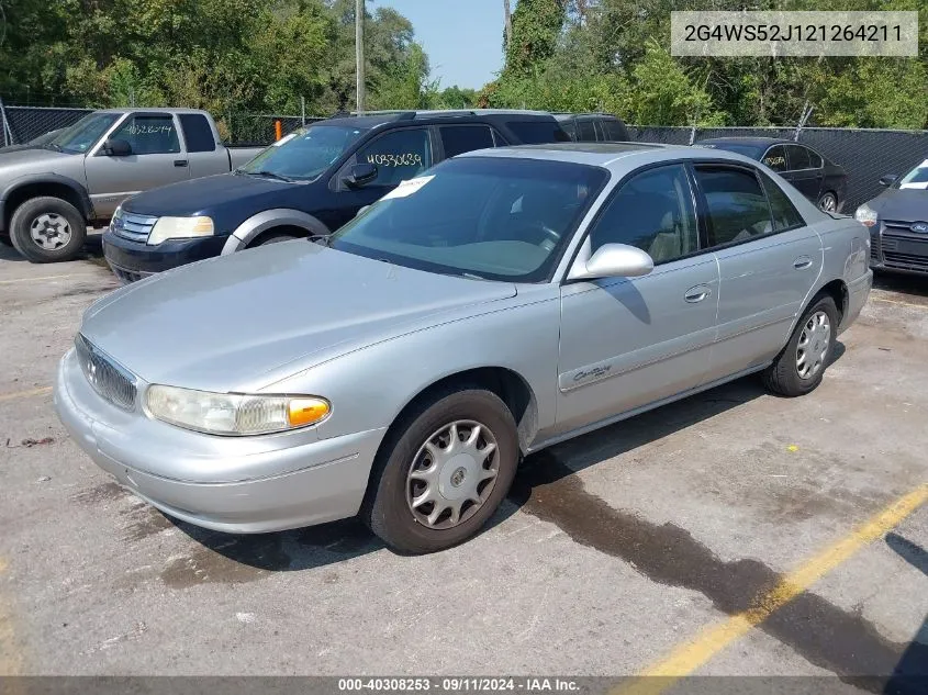 2002 Buick Century Custom VIN: 2G4WS52J121264211 Lot: 40308253