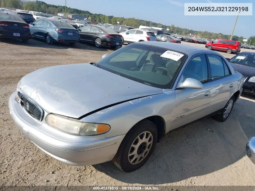 2002 Buick Century Custom VIN: 2G4WS52J321229198 Lot: 40378515