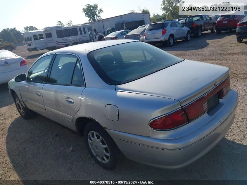 2002 Buick Century Custom VIN: 2G4WS52J321229198 Lot: 40378515