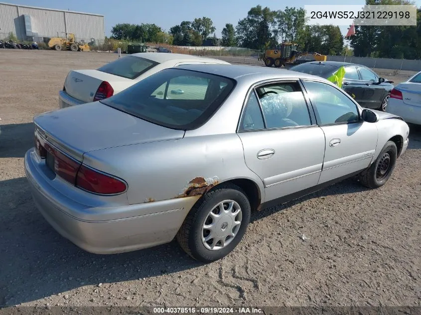 2002 Buick Century Custom VIN: 2G4WS52J321229198 Lot: 40378515