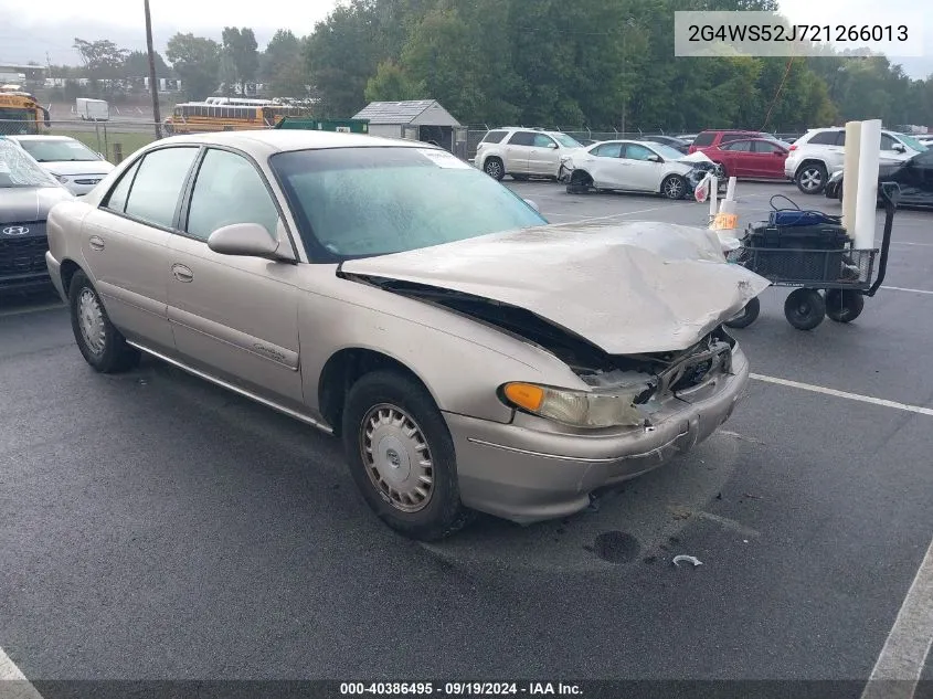 2G4WS52J721266013 2002 Buick Century Custom