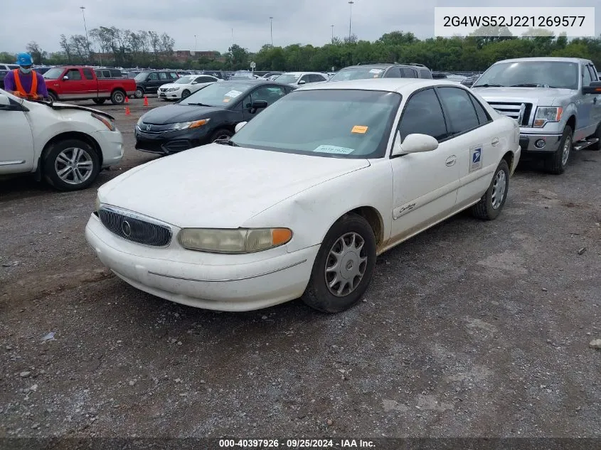 2G4WS52J221269577 2002 Buick Century Custom