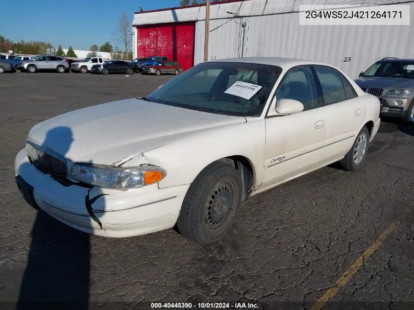 2002 Buick Century Custom VIN: 2G4WS52J421264171 Lot: 40445390