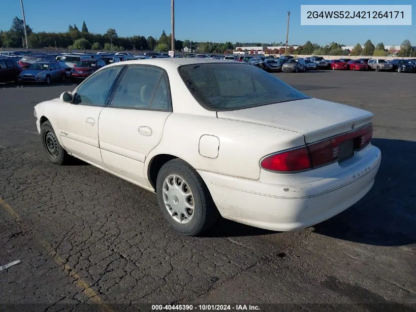 2002 Buick Century Custom VIN: 2G4WS52J421264171 Lot: 40445390