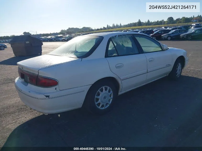 2002 Buick Century Custom VIN: 2G4WS52J421264171 Lot: 40445390