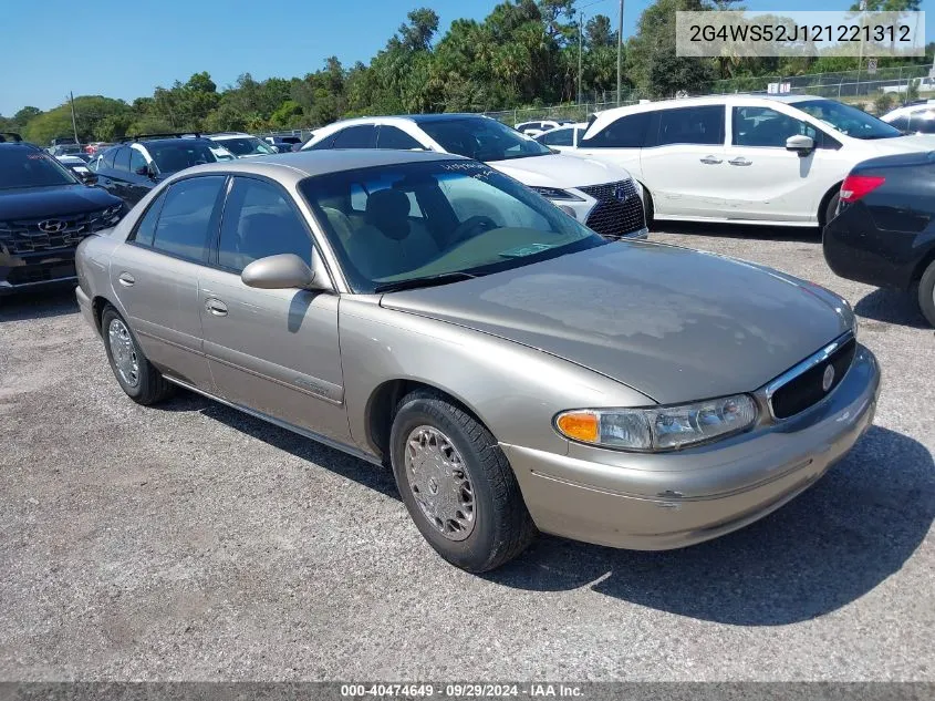 2002 Buick Century Custom VIN: 2G4WS52J121221312 Lot: 40474649