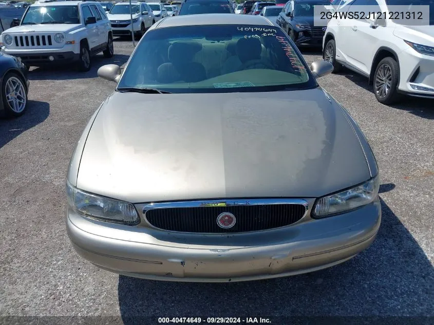 2G4WS52J121221312 2002 Buick Century Custom